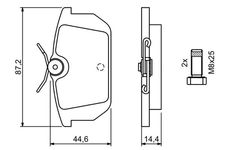 Bosch 0986491030 Brake Pad Set, disc brake - 5
