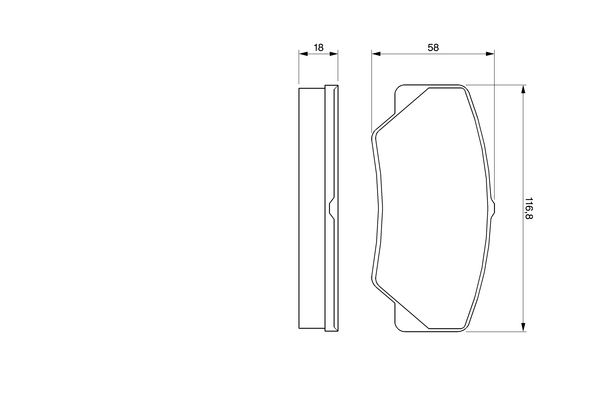 Bosch 0986491410 Brake Pad Set, disc brake - 5