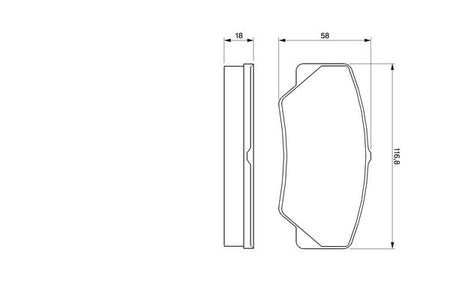 Bosch 0986491410 Brake Pad Set, disc brake - 5