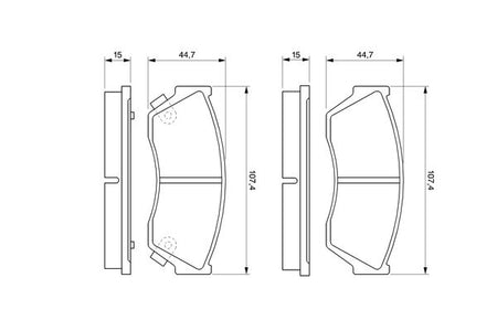 Bosch 0986493340 Brake Pad Set, disc brake - 5