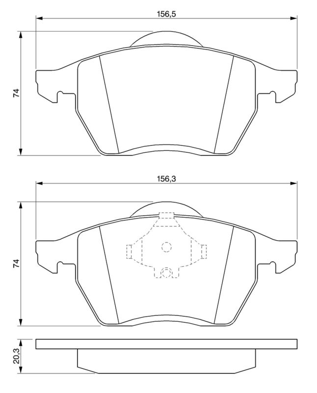 Bosch 0986494003 Brake Pad Set, disc brake - 5
