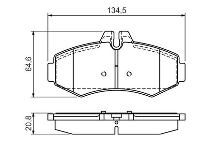 Bosch 0986494013 Brake Pad Set, disc brake - 5