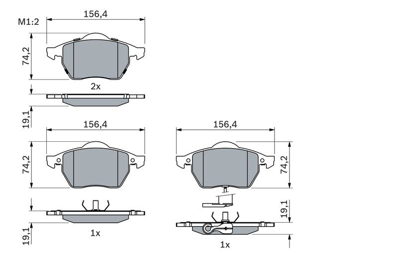 Bosch 0986494018 Brake Pad Set, disc brake - 5