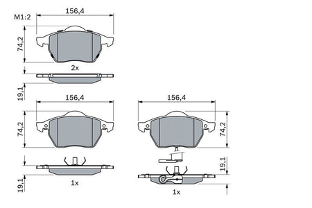 Bosch 0986494018 Brake Pad Set, disc brake - 5