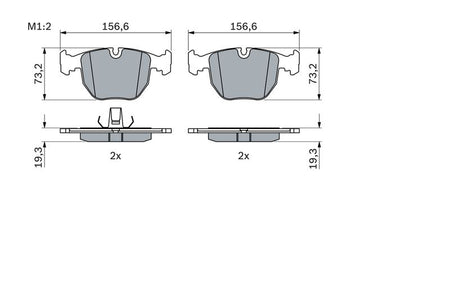 Bosch 0986494028 Brake Pad Set, disc brake - 5