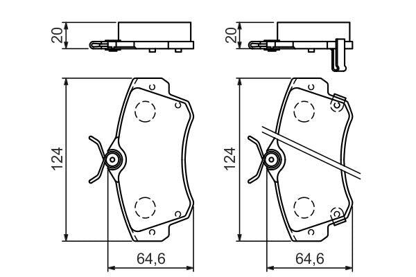 Bosch 0986494029 Brake Pad Set, disc brake - 5