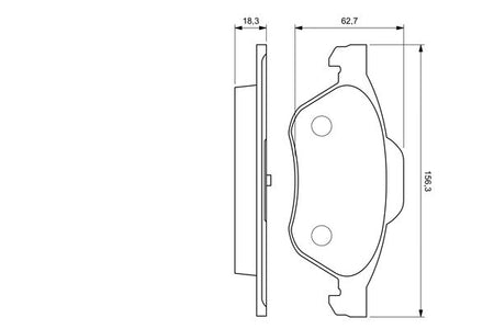 Bosch 0986494034 Brake Pad Set, disc brake - 6