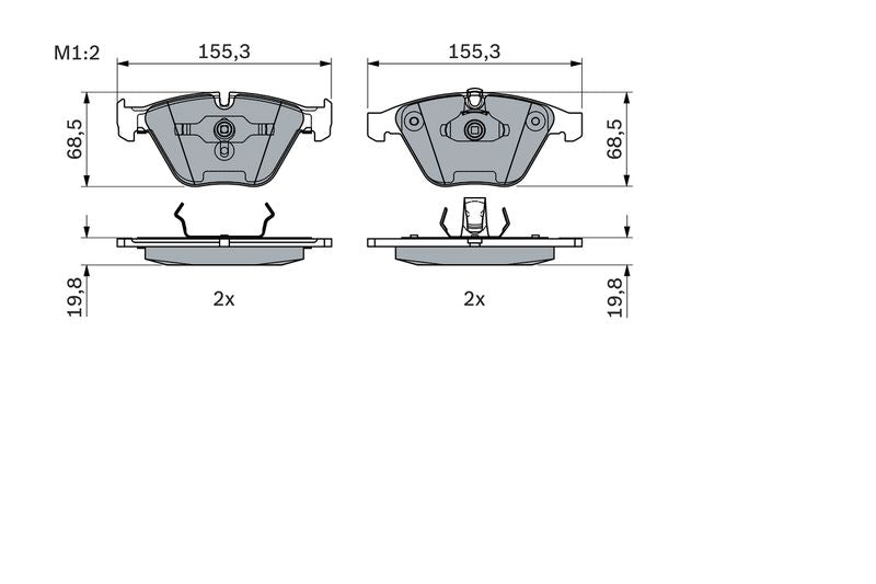 Bosch 0986494036 Brake Pad Set, disc brake - 5
