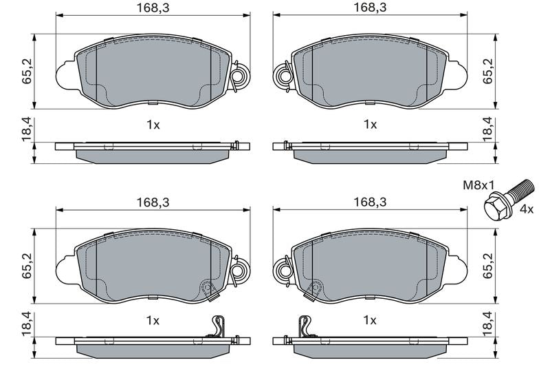 Bosch 0986494047 Brake Pad Set, disc brake - 5