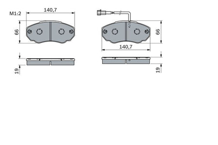Bosch 0986494048 Brake Pad Set, disc brake - 5