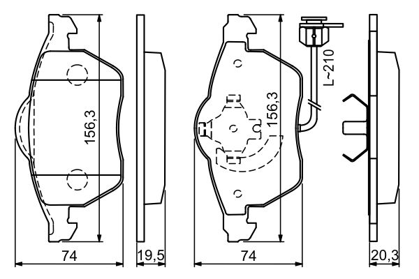 Bosch 0986494050 Brake Pad Set, disc brake - 5