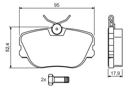 Bosch 0986494058 Brake Pad Set, disc brake - 5