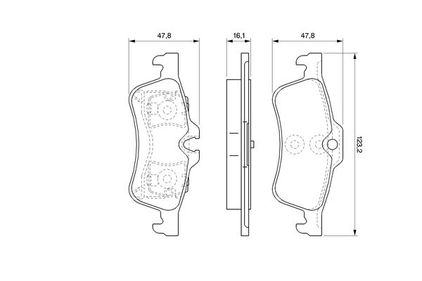 Bosch 0986494063 Brake Pad Set, disc brake - 5