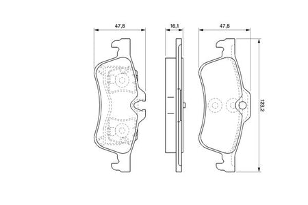 Bosch 0986494063 Brake Pad Set, disc brake - 5