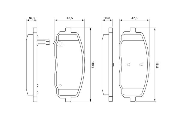 Bosch 0986494064 Brake Pad Set, disc brake - 5