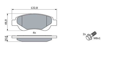 Bosch 0986494065 Brake Pad Set, disc brake - 5