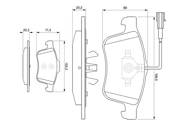 Bosch 0986494071 Brake Pad Set, disc brake - 5