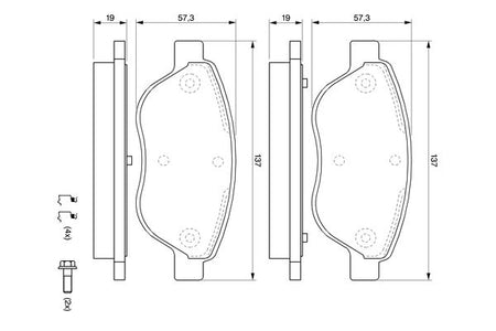 Bosch 0986494074 Brake Pad Set, disc brake - 5