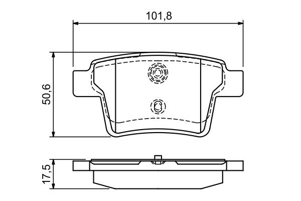 Bosch 0986494076 Brake Pad Set, disc brake - 5
