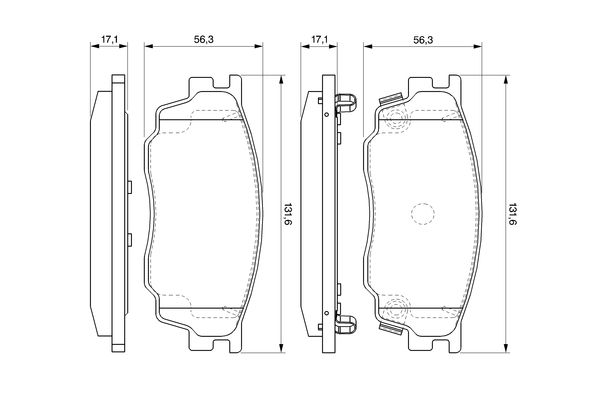 Bosch 0986494078 Brake Pad Set, disc brake - 5