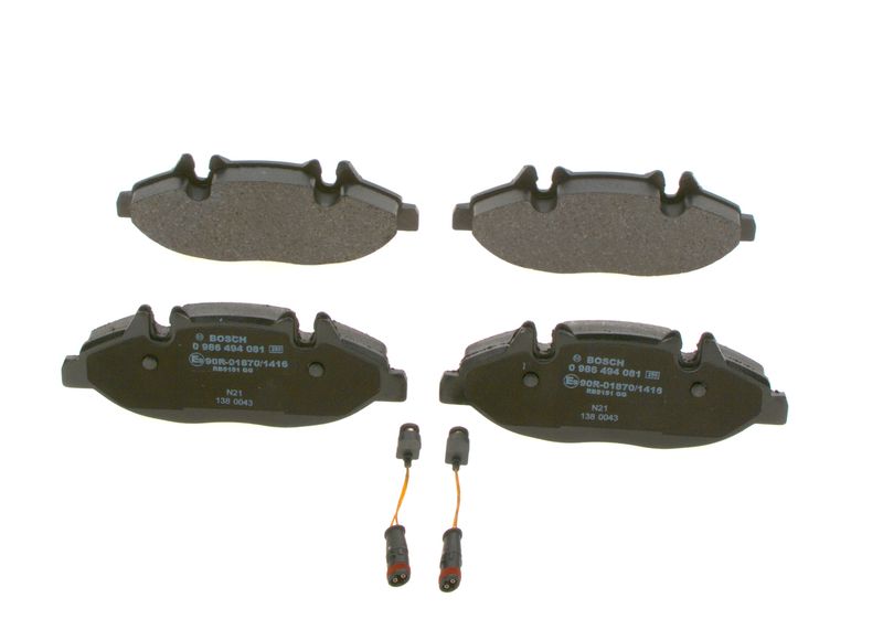 Bosch 0986494081 Brake Pad Set, disc brake - 6