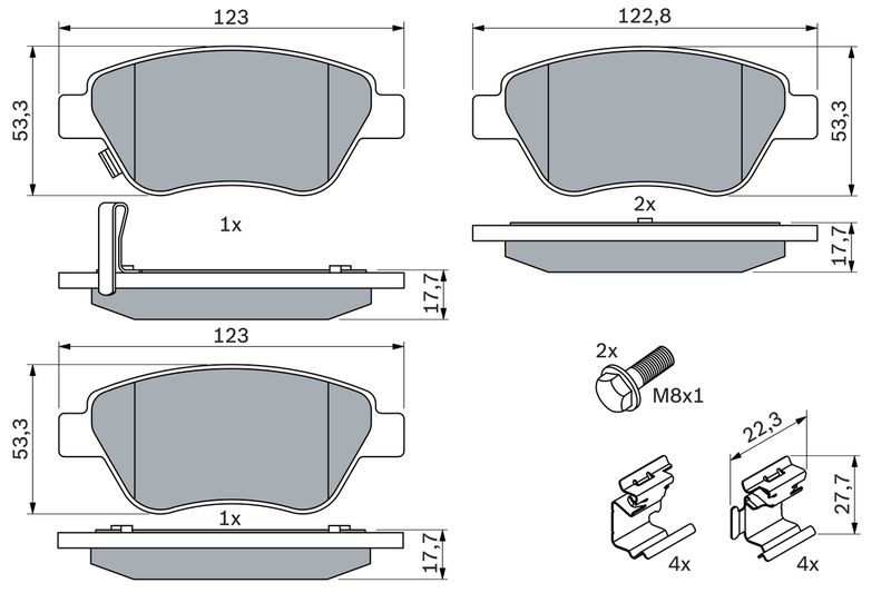 Bosch 0986494092 Brake Pad Set, disc brake - 5