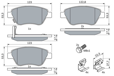 Bosch 0986494092 Brake Pad Set, disc brake - 5