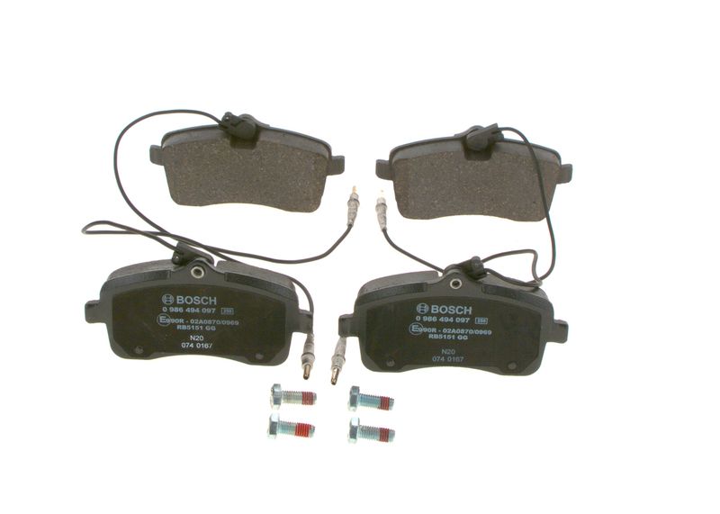 Bosch 0986494097 Brake Pad Set, disc brake - 1