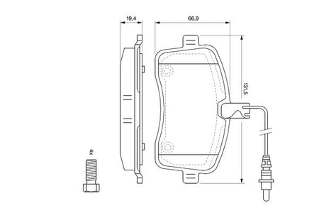 Bosch 0986494097 Brake Pad Set, disc brake - 5