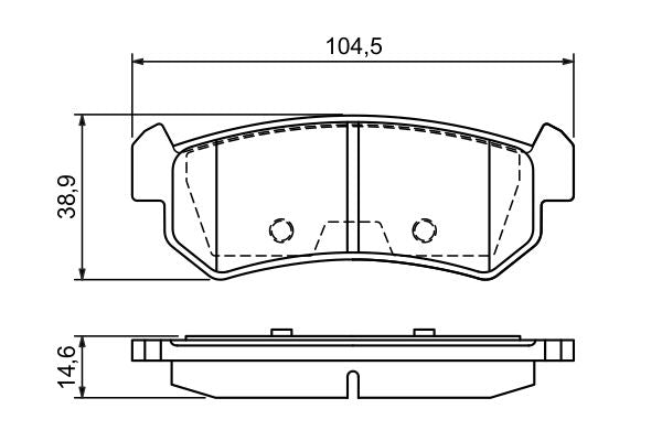 Bosch 0986494133 Brake Pad Set, disc brake - 5