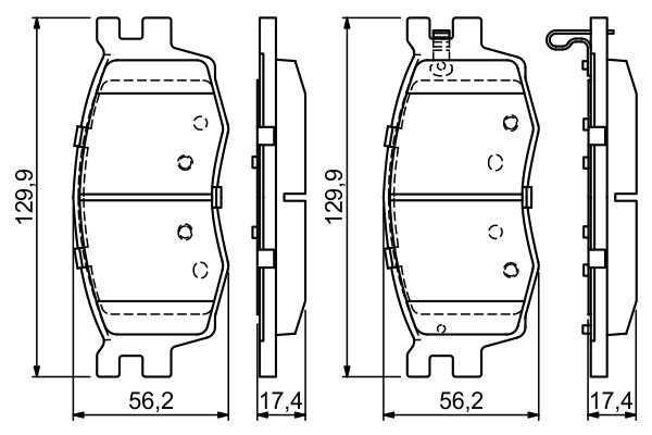 Bosch 0986494139 Brake Pad Set, disc brake - 5