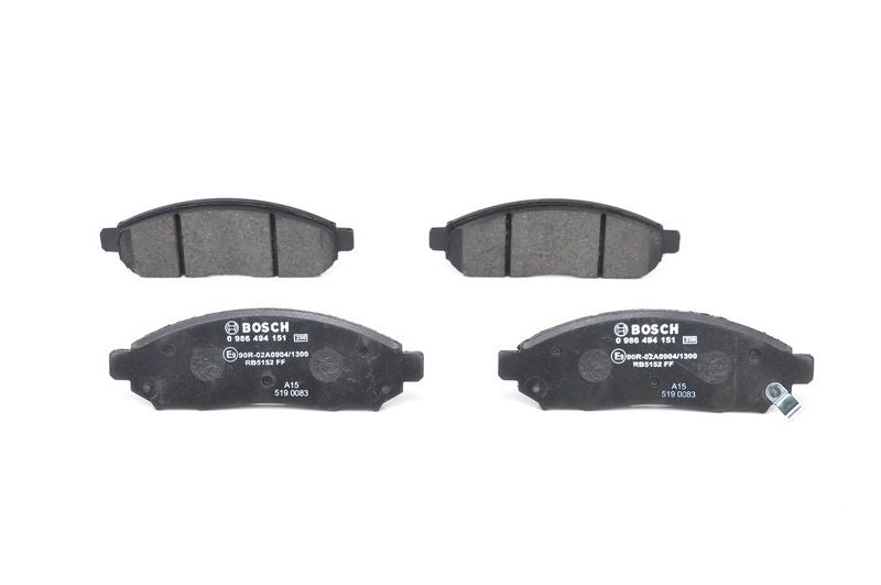 Bosch 0986494151 Brake Pad Set, disc brake - 1