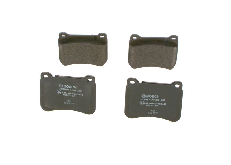 Bosch 0986494166 Brake Pad Set, disc brake - 1