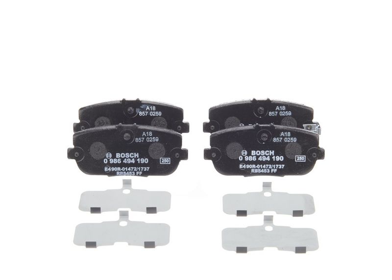 Bosch 0986494190 Brake Pad Set, disc brake - 1