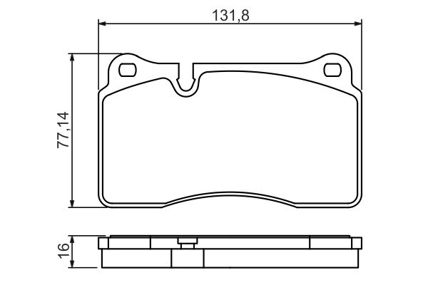 Bosch 0986494207 Brake Pad Set, disc brake - 5