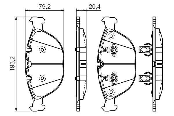 Bosch 0986494217 Brake Pad Set, disc brake - 5