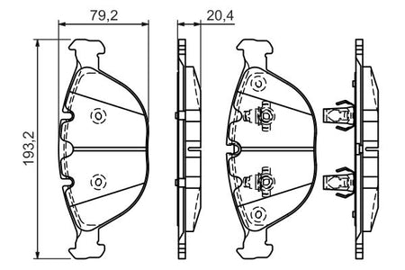 Bosch 0986494217 Brake Pad Set, disc brake - 5