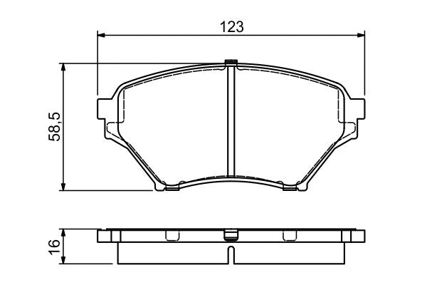 Bosch 0986494225 Brake Pad Set, disc brake - 5