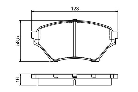 Bosch 0986494225 Brake Pad Set, disc brake - 5