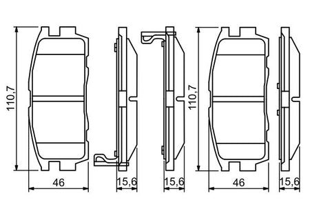 Bosch 0986494251 Brake Pad Set, disc brake - 5