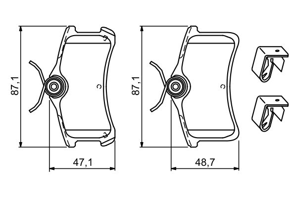 Bosch 0986494274 Brake Pad Set, disc brake - 5