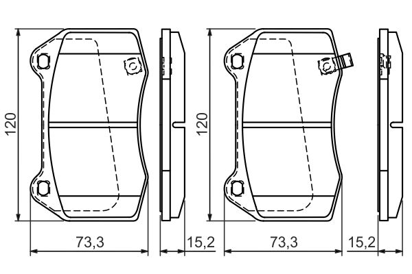 Bosch 0986494310 Brake Pad Set, disc brake - 5