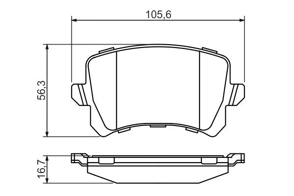Bosch 0986494344 Brake Pad Set, disc brake - 5