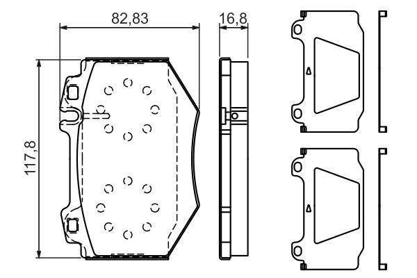 Bosch 0986494352 Brake Pad Set, disc brake - 5