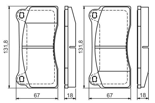 Bosch 0986494353 Brake Pad Set, disc brake - 5