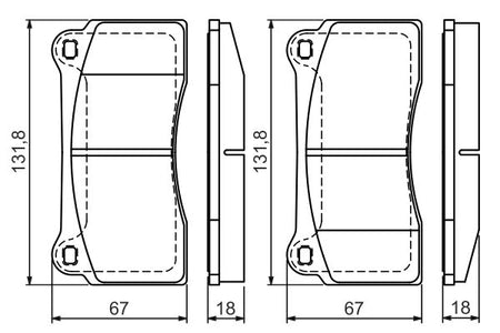 Bosch 0986494353 Brake Pad Set, disc brake - 5