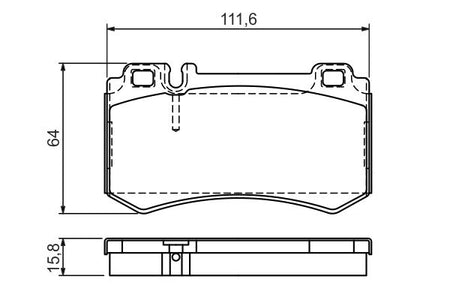Bosch 0986494356 Brake Pad Set, disc brake - 5