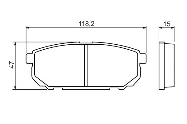 Bosch 0986494388 Brake Pad Set, disc brake - 5