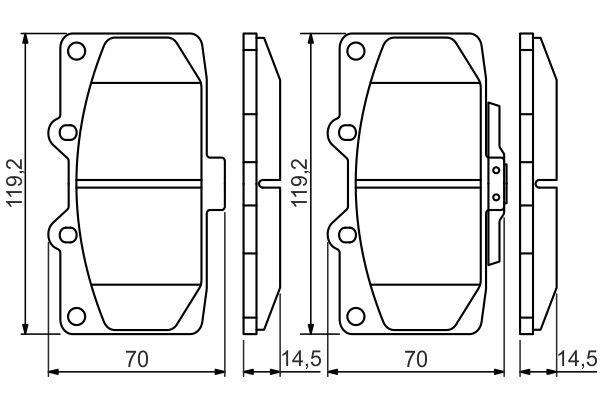 Bosch 0986494398 Brake Pad Set, disc brake - 5