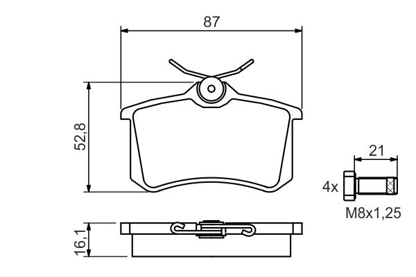 Bosch 0986494399 Brake Pad Set, disc brake - 5